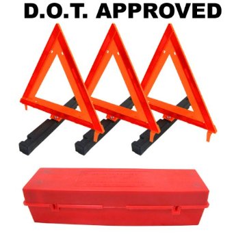 Roadside Triangle Reflectors Warning triangles: Emergency roadside folding triangle reflectors